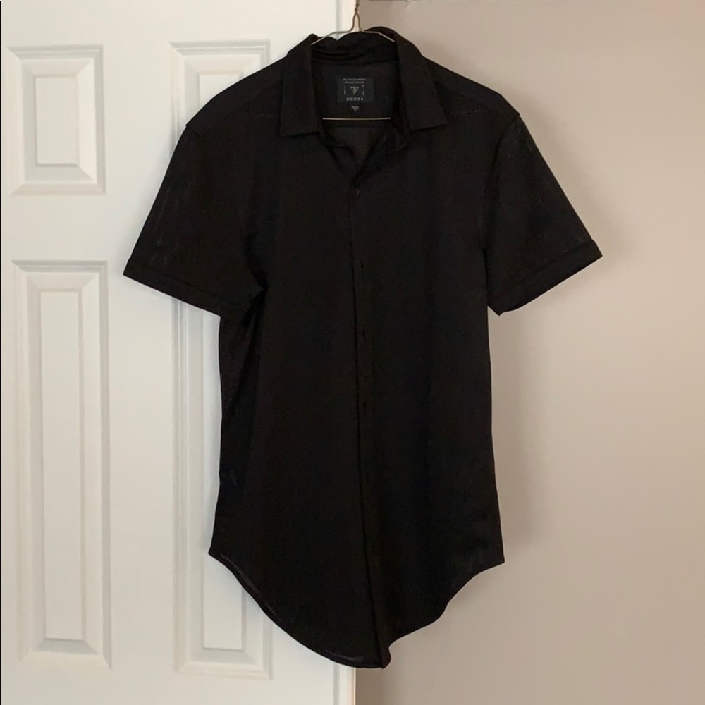 Guess Mesh Button Down - image 1